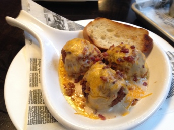 Not your Nana's meatballs $9 with no option for tots for $2.50